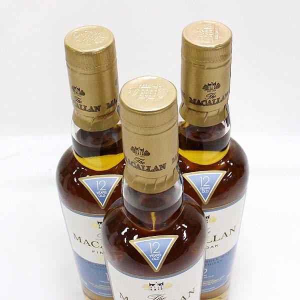 ☆古酒1円~3本/マッカラン12年ファインオーク350mlO6B2316-17.47