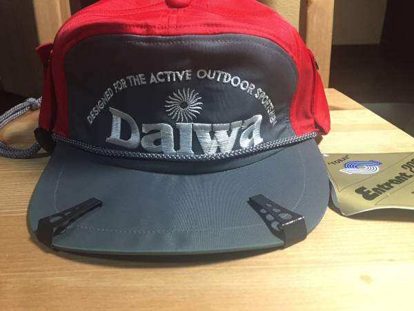 ダイワ　キャップ　デッドストック　ヴィンテージ　オールドダイワ キャップ Daiwa オールドダイワ DAIWA 旧ロゴ 帽子 釣り : - ダイワ 黒