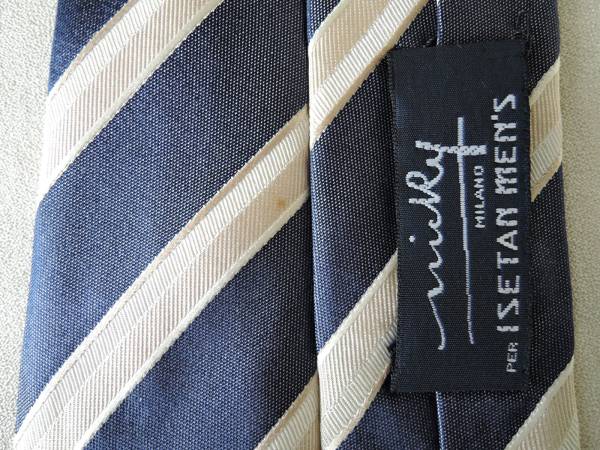 “nicky-MILANO-ニッキー/ISETAN MEN'S”レジメン柄ネクタイ★