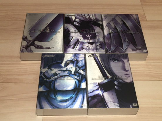 クレイモア　初回限定特装版DVD全巻セット＋全巻購入者特典 クレイモア 初回限定版 DVD 全5巻【特典4点つき♪】 日本 アニメ
