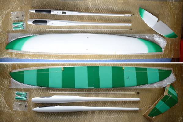 NYX mini-NYX-E Japanese Structure Sailplane 電動ラジコングライダー
