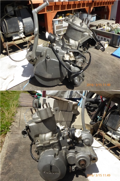 ジャンク】RMX250S 混合使用 エンジン SJ13A 部品取り