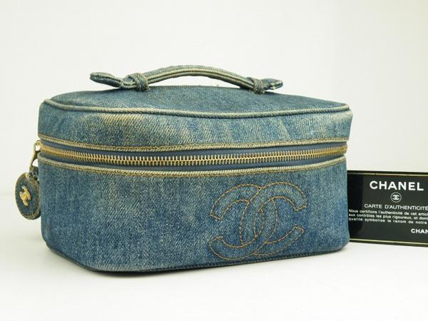 【16B244】CHANEL シャネル デニム バニティ ハンドバッグ