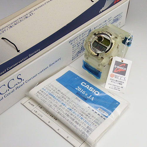 未使用品 CASIO G-SHOCK FROGMAN DW-9901WC-9T WCCS クリア×金 【公式