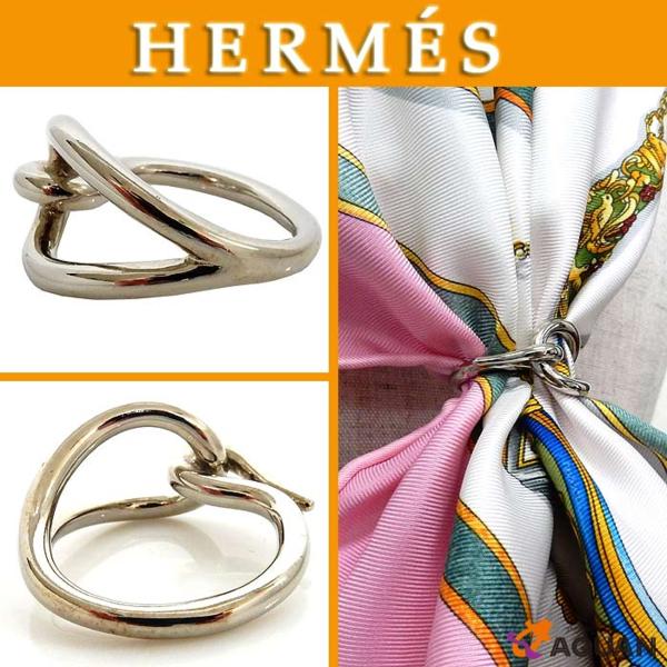HERMES エルメス ジャンボ・スカーフリング、シルバーカラー2 ブランド