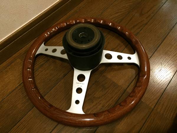 INDY インディ モモ ウッドステアリング MOMO 当時 35パイ 1985年
