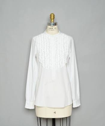 ドゥロワー フロントフリル ブラウス シャツ Drawer 定番 5万