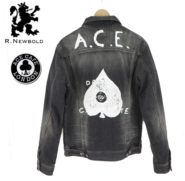 R.NEWBOLD アールニューボールド x ACE CAFE LONDON Gジャン L 