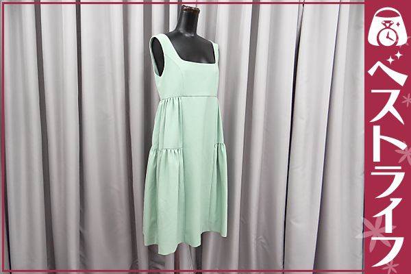 1円 本物 フォクシーニューヨーク ワンピース グリーン系