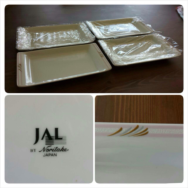 【ノリタケ×ＪＡＬ】陶器　長皿5枚セット※新品