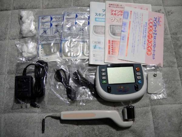 【さらに値下げ！】伊藤超短波TwinBeat2 スキンケアローラー付 購入新商品 伊藤超短波 ツインビート2 スキンケアローラーセット 美品