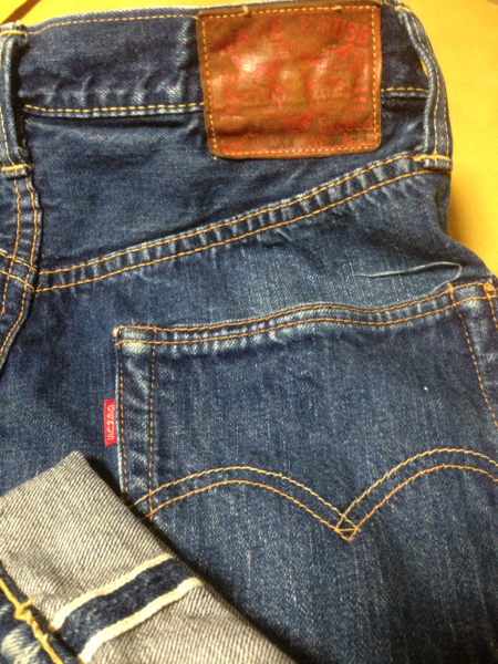 WAREHOUSE ウエアハウス 1001XX デニム 牛パッチ 30/1003XX800