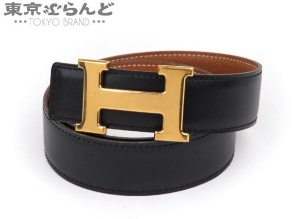 101142543★エルメス Hベルト コンスタンス レザー 72 □D刻