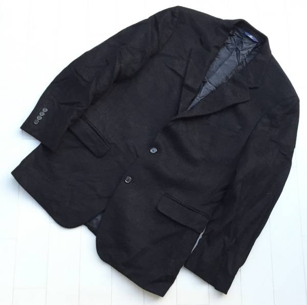 ブルックスブラザーズ346 CAMEL HAIR100％テーラードJKT黒(40)