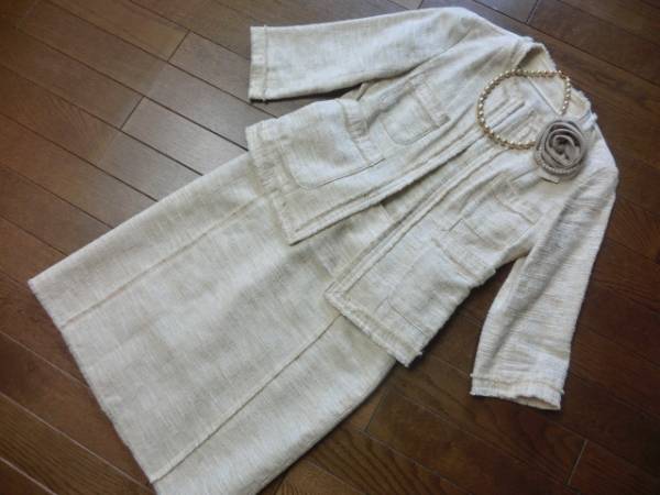 1.2度使用*shipsシップス*上質ツイード風♪春夏スーツ《日本製》