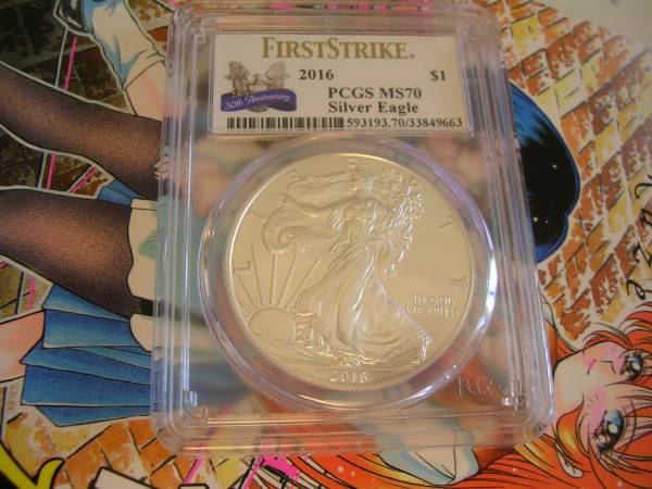 30周年記念 MS70 ファーストストライク イーグル銀貨 PCGS 2016 30周年