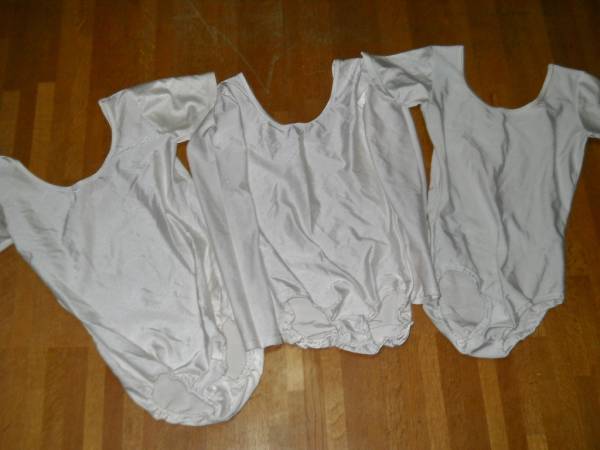 ☆純白スケ感sexyレオタード色々3枚セット♪ホワイト