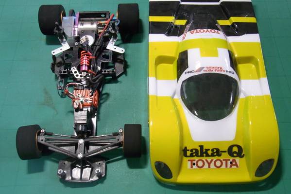 ★タミヤF103 サーボ モーター アンプ サンワ2.4G受信機付き★