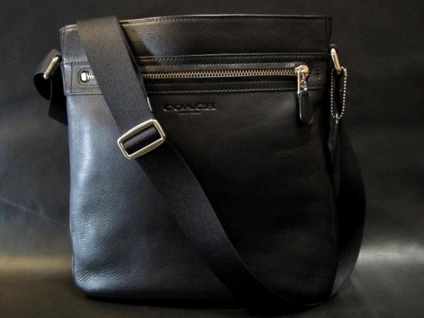 本物訳有■COACHコーチ■ショルダーバッグレザーXBODY71745/黒