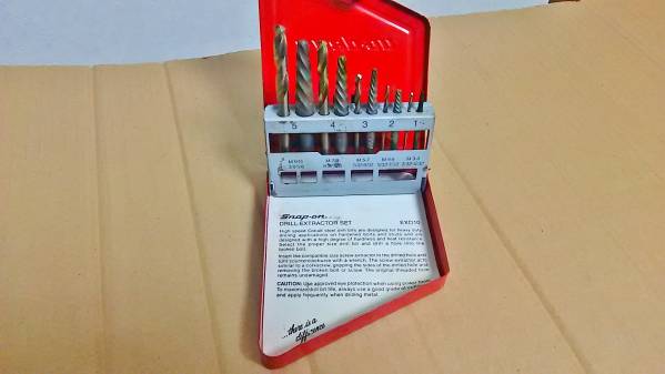 Snap-on 正回転用エキストラクター 逆タップ ドリルビット EXD10