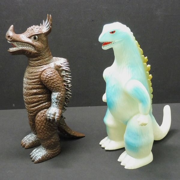 F464 ブルマァク 復刻版 ソフビ アンギラス ゴジラ 蓄光 ☆ 新旧問わず
