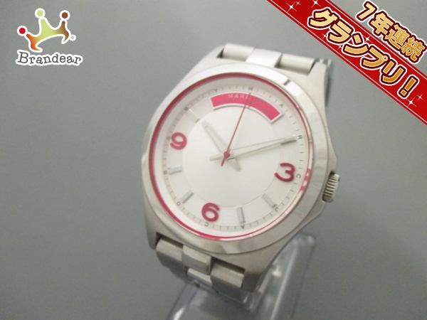 マークジェイコブス 腕時計 MBM3161 メンズ シルバー×ピンク