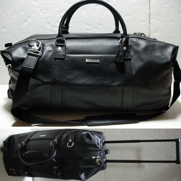 13万★新品本物【ブルックスブラザーズ】車輪付ボストンバッグ黒