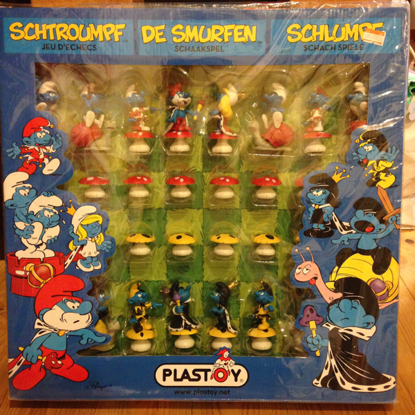 新品☆スマーフ チェス☆PLASTOY フィギュア インテリアに 激レア 未