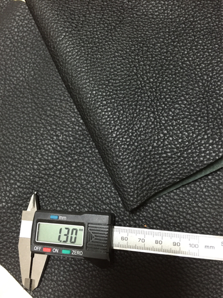Traurillon トリヨン Togo HERMES ハギレ レザー 革 黒 22ds