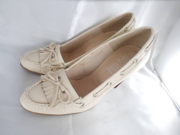 数回使用★POOLSIDE★本革パンプス★２２．５