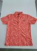 ★美品★キャロウェイ　花柄　半袖ポロシャツ　オレンジ　L