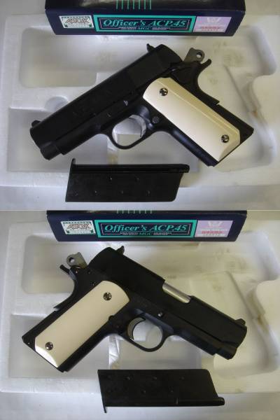 オフィサーズ ACP.45 MGC] パール・グリップ仕様 ガスブロー - Yahoo