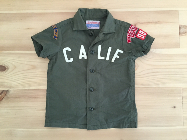 デニムダンガリーブロードシャツ★fith社gotohollywood100cm90cm