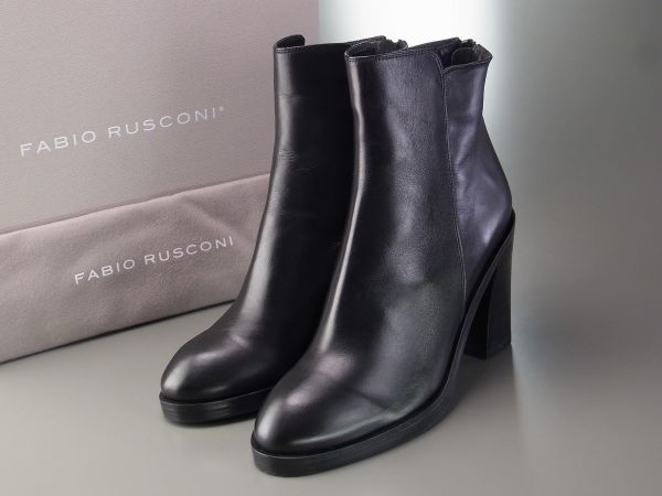 ♪ファビオルスコーニ:BACK ZIPブーツ38美品♪