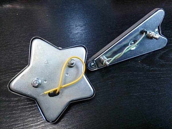 デコトラ　矢印、星マーカー 希少 星、矢印マーカー青色セット レトロ デコトラ 当時物 レア パーツ
