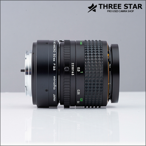 1円～ MD MACRO ROKKOR 1:3.5 50mm 中間リング付 美品でオススメ 完動