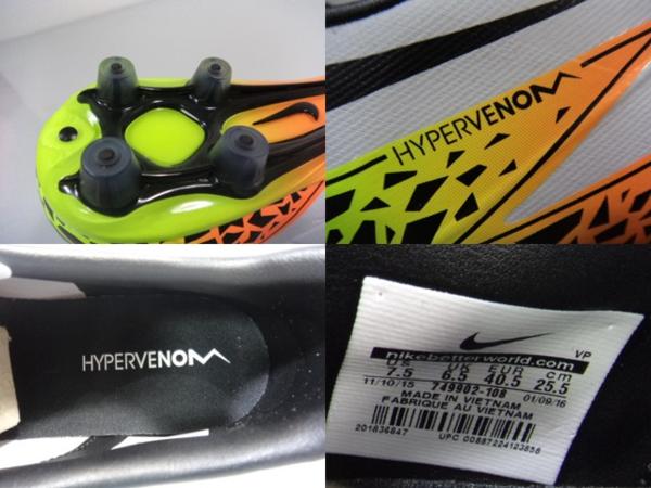 s37サッカースパイクシューズNIKEハイパーヴェノムフィニッシュ