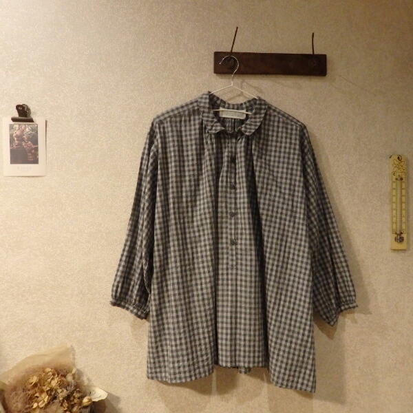 ■cheer札 cheer浅草2015ギンガムチェックプルオーバー グレー■