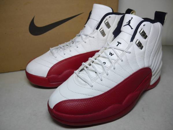 AIR JORDAN 12 エア ジョーダン 12 オリジナル 白赤 US10 新品