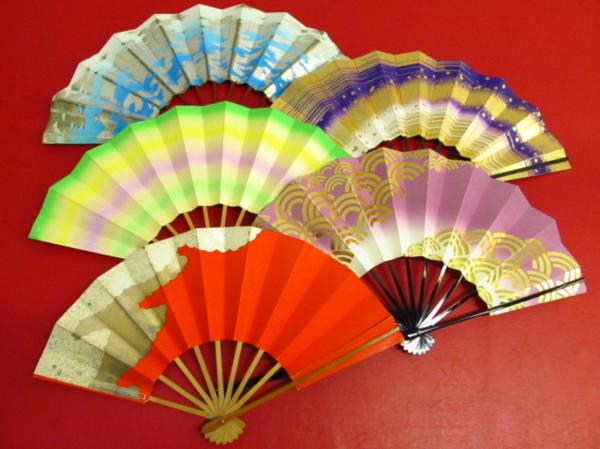 ★着物10★ 1円 舞台・踊り用 舞扇子五点 和装小物 ☆☆