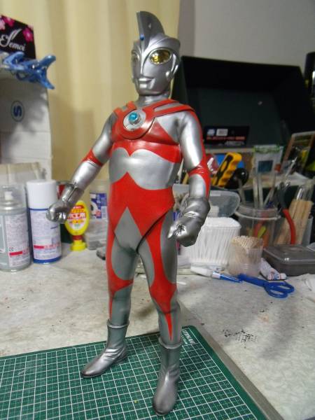 ビリケン「ウルトラマンエース」ソフビ 組・塗装済み完成品 xclgix