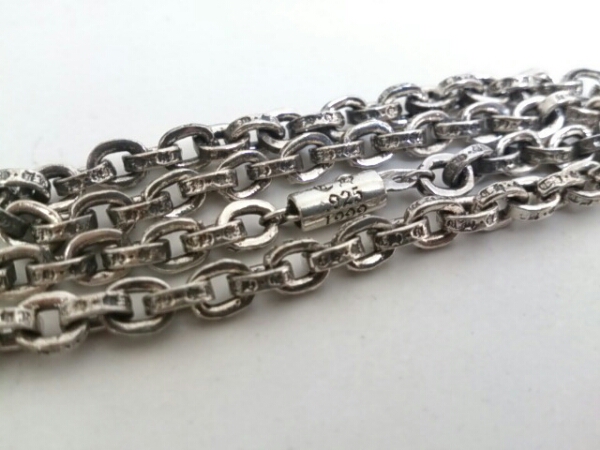 クロムハーツ ペーパーチェーンネックレス 45cm 14k留め具 CH