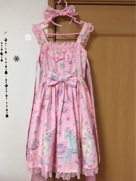 angelic pretty JSK カチューシャセット 訳あり Angelic Pretty Toyparade JSK 1回着用 カチューシャセット Angelic