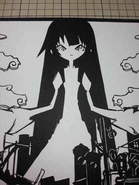 同人切り絵 化物語 エンディングキャプチャー 手描きイラスト 売買されたオークション情報 Yahooの商品情報をアーカイブ公開 オークファン Aucfan Com