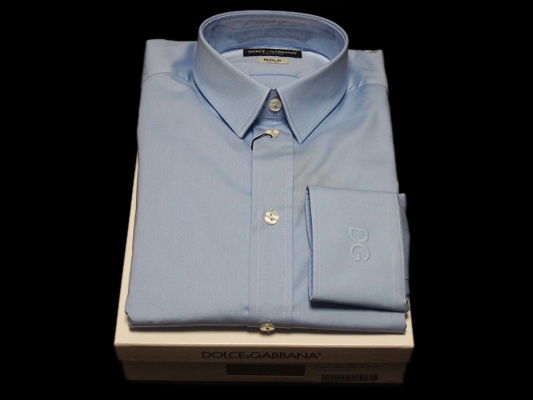 DG ドルガバ 新品本物 ブルー GOLDライン Yシャツ size 39