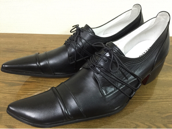 新品ヒロムタカハラ レザードレスシューズブーツ41 ロエンroen