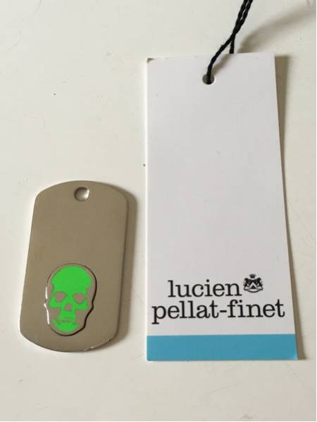 ルシアンペラフィネ◆スカル ペンダントトップ プレート◆美品