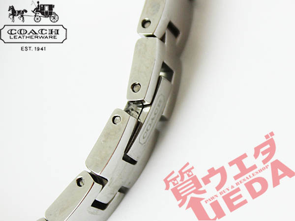 1円 コーチ シグネチャー ピンク SS レディース 腕時計 バングル