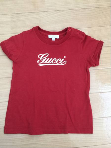 美品☆ ベビー GUCCI 半袖Tシャツ 赤 size12/18m
