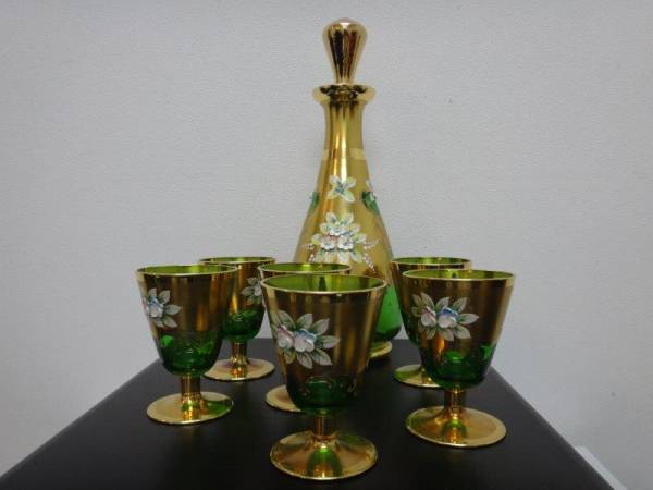 11811■BOHEMIA ボヘミアグラス ワイングラスセット チェコ製